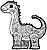 Dino Ausmalbild