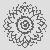 Lebendiges Mandala mit strahlenden Blüten für farbenfrohe Künstler