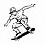 Aufregendes Skateboarding-Malbild für kreative Kids