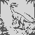 Furchtloser Velociraptor in tropischer Landschaft Ausmalbild für abenteuerliche Entdecker