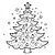 Weihnachtsbaum zum Ausmalen