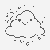 Lächelnde Kawaii Wolke mit Herzen Ausmalvorlage für verträumte Sternenfänger