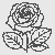 Fantasievolle Rosen-Malvorlage für die ganze Familie