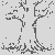 Lebendiger Baum mit bunten Vögeln Ausmalmotiv für neugierige Naturforscher