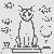 Sphynx Katzen-Motiv