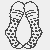 Verspielte Damen-Socken mit trendigen Punkten Ausmalbild für modebewusste Entdecker