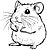 Hamster Ausmalbild