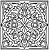 Mandala quadratisch Ausmalbild