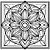 Mandala vier Ecken Ausmalbild