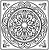 Mandala Malvorlage viereckig